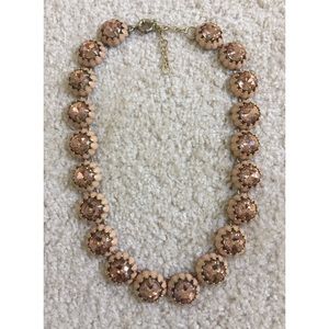 J.Crew Crystal Cupcake Necklace in Champagne